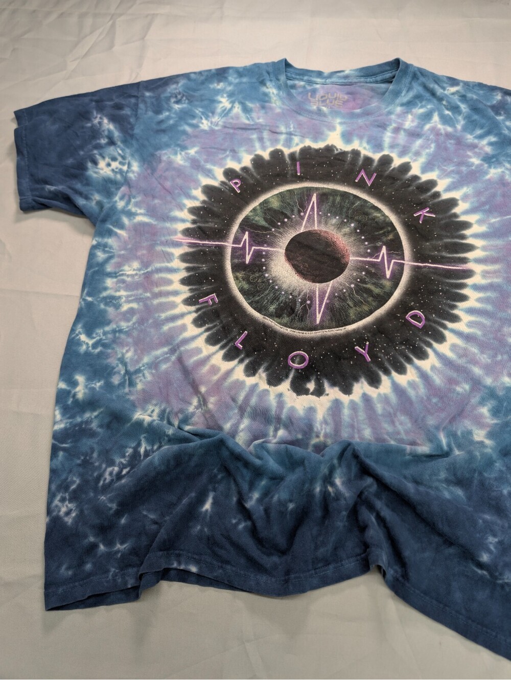 Pink Floyd Liquid Blue Pulse Shirt XXL Tie Dye 2005 Vintage
